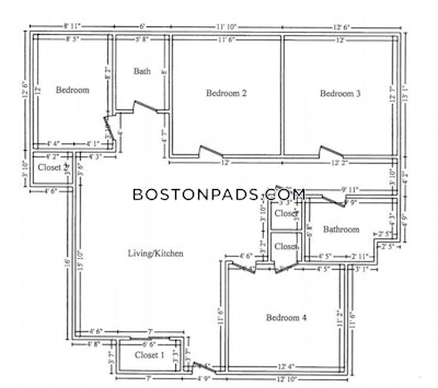 Allston 4 Beds 2 Baths Boston - $4,700 No Fee